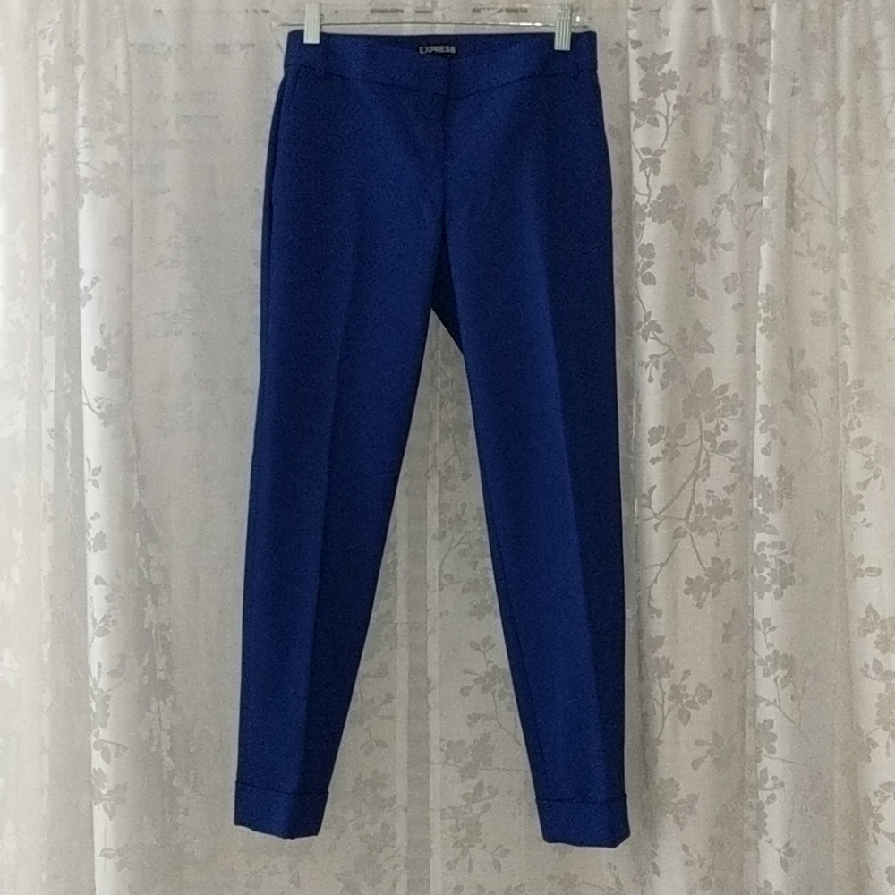 Express Ankle Editor Pant In Cobalt Blue - image 2
